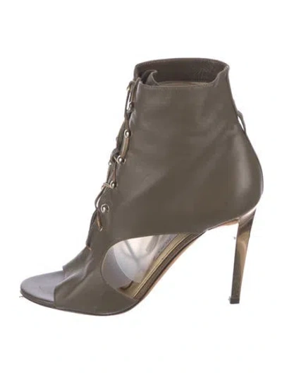 Pre-owned Jimmy Choo Leather Gladiator Sandals In Brown