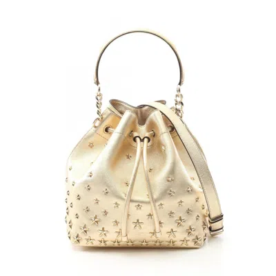 Pre-owned Jimmy Choo Leather Handbag () In Gold