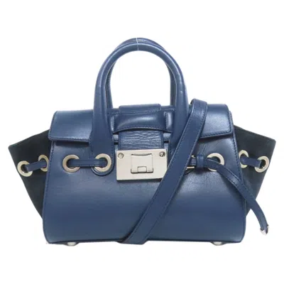 Pre-owned Jimmy Choo Leather Handbag () In Blue