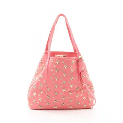 Pre-owned Jimmy Choo Leather Handbag () In Pink