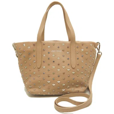Pre-owned Jimmy Choo Leather Handbag () In Sand