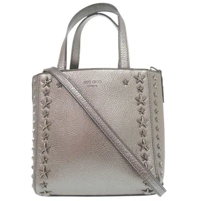 Pre-owned Jimmy Choo Leather Handbag () In Silver