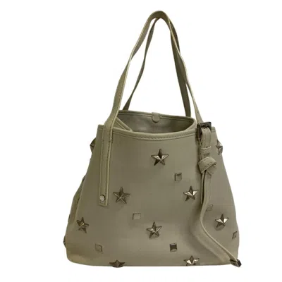 Pre-owned Jimmy Choo Leather Handbag () In White