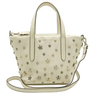 Pre-owned Jimmy Choo Leather Handbag () In White