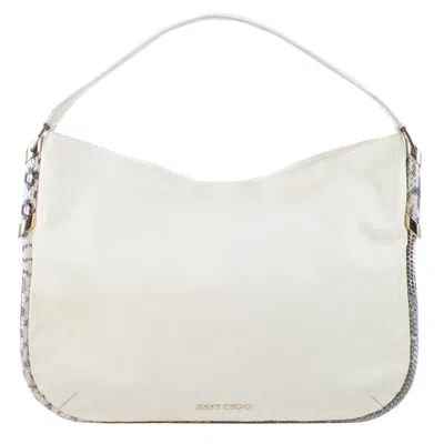 Pre-owned Jimmy Choo Leather Handbag () In White