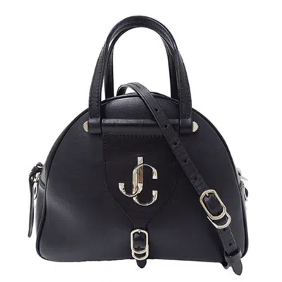 Pre-owned Jimmy Choo Leather Handbag Shoulder Bag () In Black