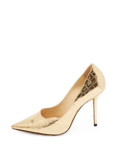 Pre-owned Jimmy Choo Leather Heeled Pumps In Gold