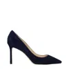 Jimmy Choo Romy 85 Suede Pump In Blue
