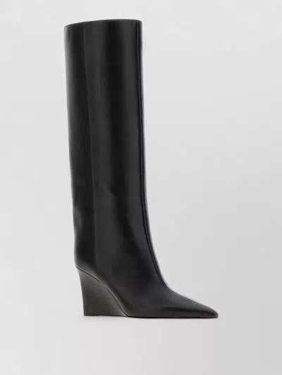 Jimmy Choo Blake Kb 85 Leather Knee-high Boot In Black