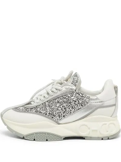 Pre-owned Jimmy Choo Leather Lace-up Sneakers