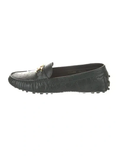 Pre-owned Jimmy Choo Leather Loafers In Green