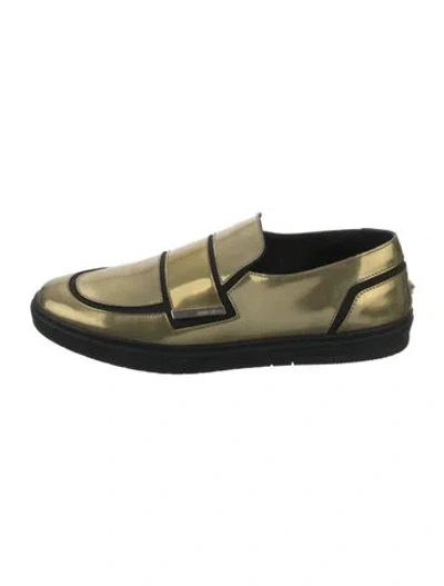 Pre-owned Jimmy Choo Leather Loafers In Green