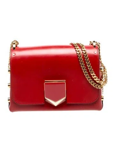 Pre-owned Jimmy Choo Leather Lockett In Red