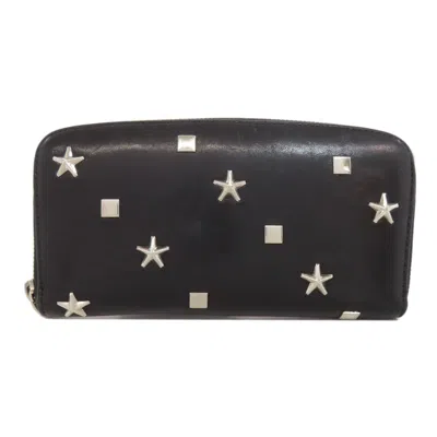 Pre-owned Jimmy Choo Leather Long Wallet (bi-fold) ()