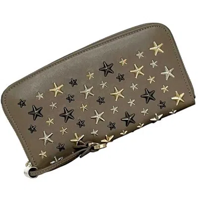 Pre-owned Jimmy Choo Leather Long Wallet (bi-fold) ()