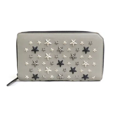 Pre-owned Jimmy Choo Leather Metal Long Wallet (bi-fold) () In Multi