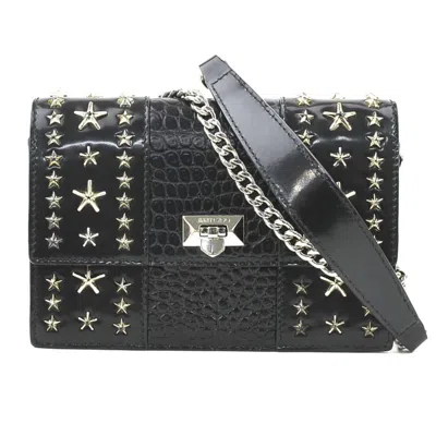 Pre-owned Jimmy Choo Leather Metal Shoulder Bag ()