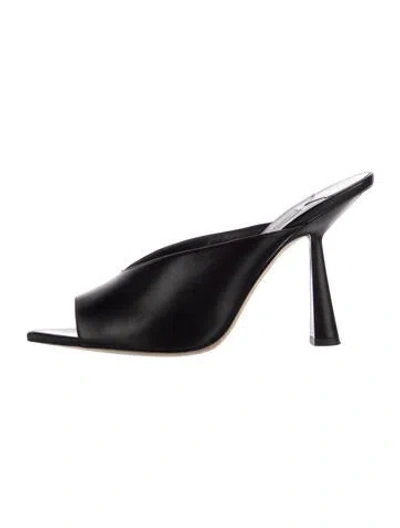 Pre-owned Jimmy Choo Leather Mules In Black