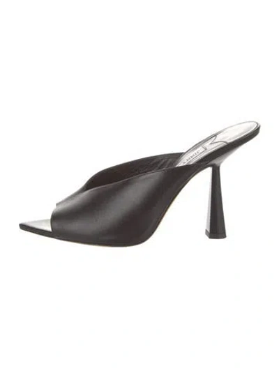 Pre-owned Jimmy Choo Leather Mules In Black