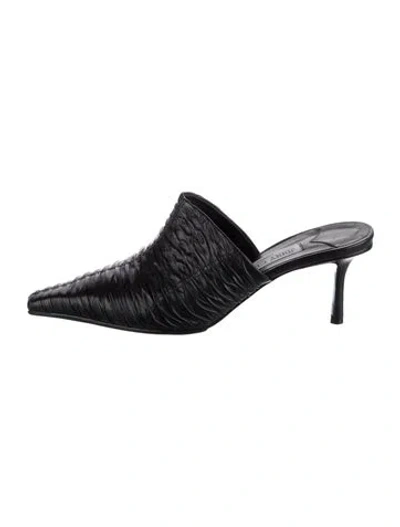 Pre-owned Jimmy Choo Leather Mules In Black