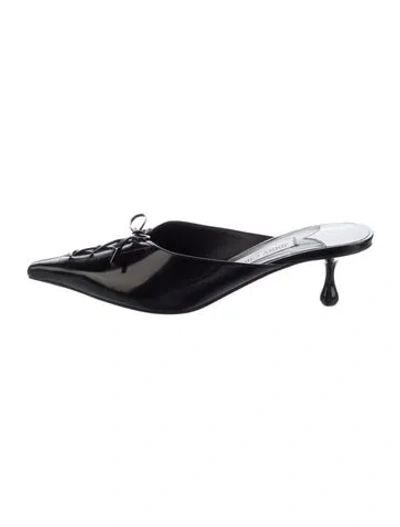Pre-owned Jimmy Choo Leather Mules In Black