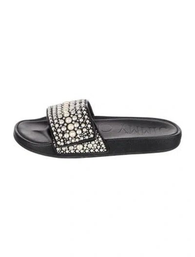 Pre-owned Jimmy Choo Leather Mules In Black
