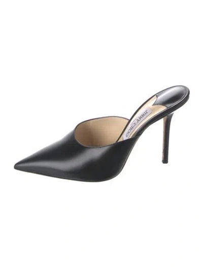 Pre-owned Jimmy Choo Leather Mules In Black