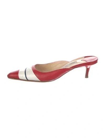 Pre-owned Jimmy Choo Leather Mules In Multi