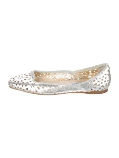 Pre-owned Jimmy Choo Leather Patterned Ballet Flats