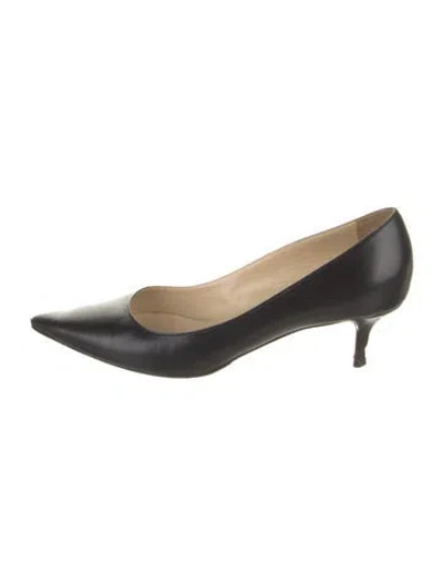 Pre-owned Jimmy Choo Leather Pumps In Black