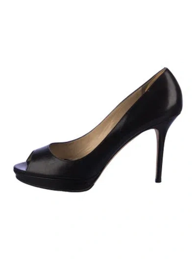 Pre-owned Jimmy Choo Leather Pumps In Black