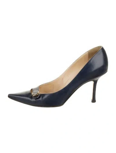 Pre-owned Jimmy Choo Leather Pumps In Blue