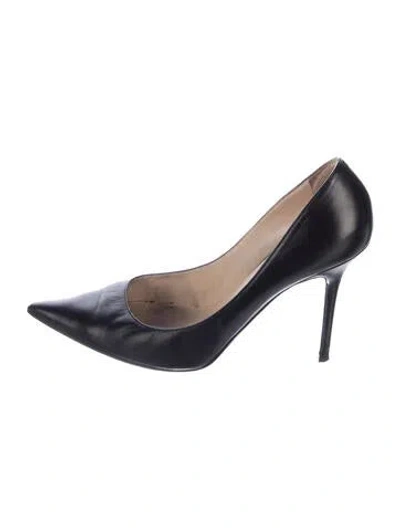 Pre-owned Jimmy Choo Leather Pumps In Blue