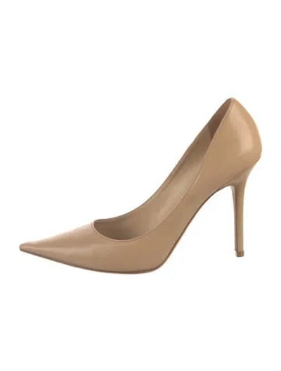 Pre-owned Jimmy Choo Leather Pumps In Neutral