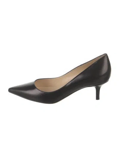 Pre-owned Jimmy Choo Leather Pumps W/ Tags In Black