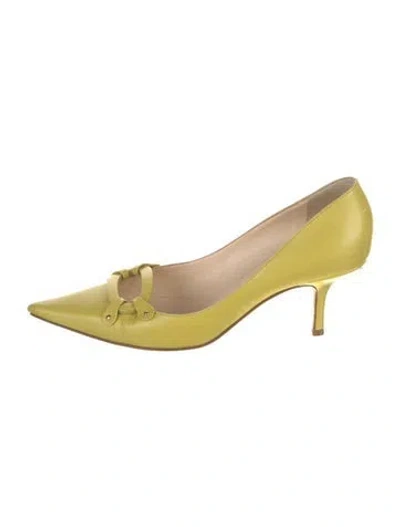 Pre-owned Jimmy Choo Leather Pumps In Yellow