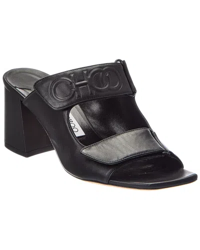 Jimmy Choo Leather Sandal In Multi