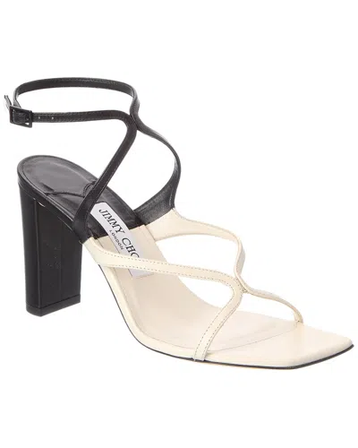 Jimmy Choo Leather Sandal In White