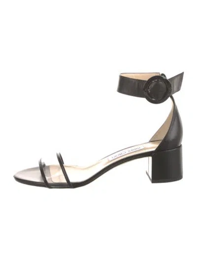 Pre-owned Jimmy Choo Leather Sandals In Black