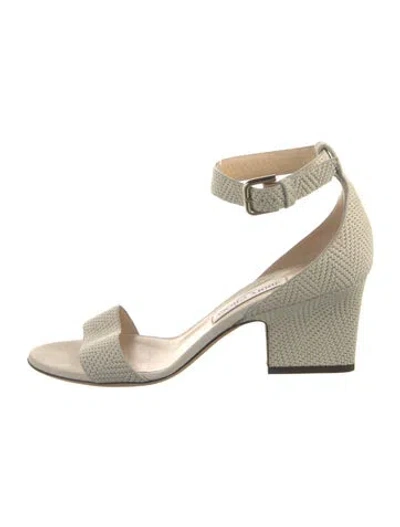 Pre-owned Jimmy Choo Leather Sandals In Neutral