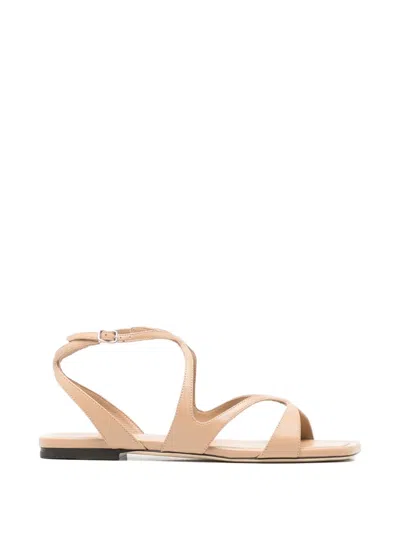 Jimmy Choo Beige Ankle Strap Sandals In Neutral