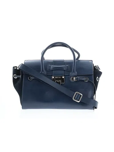 Pre-owned Jimmy Choo Leather Satchel In Blue