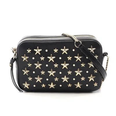 Jimmy Choo Leather Shoulder Bag Black