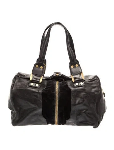 Pre-owned Jimmy Choo Leather Shoulder Bag In Black