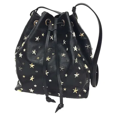 Pre-owned Jimmy Choo Leather Shoulder Bag () In Black