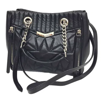 Pre-owned Jimmy Choo Leather Shoulder Bag () In Black