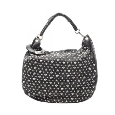 Pre-owned Jimmy Choo Leather Shoulder Bag () In Black