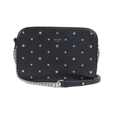 Pre-owned Jimmy Choo Leather Shoulder Bag () In Black