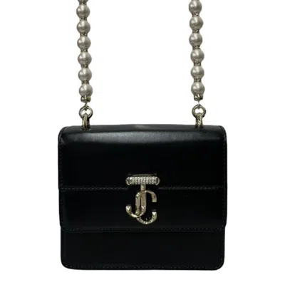 Pre-owned Jimmy Choo Leather Shoulder Bag () In Black