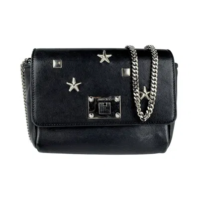 Pre-owned Jimmy Choo Leather Shoulder Bag () In Black